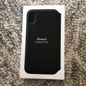Apple iPhone X Leather Folio Case